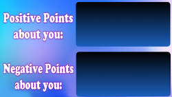 Find your positive and negative points